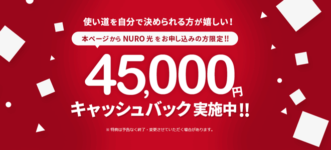 NURO光公式ページ